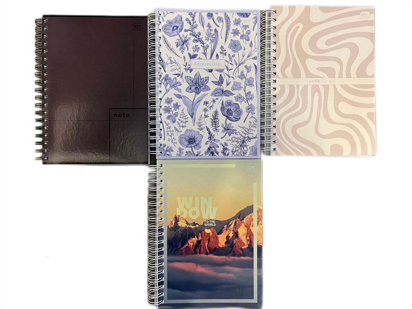 Kołozeszyt w kratkę B5, mix, 160 kartek, Interdruk