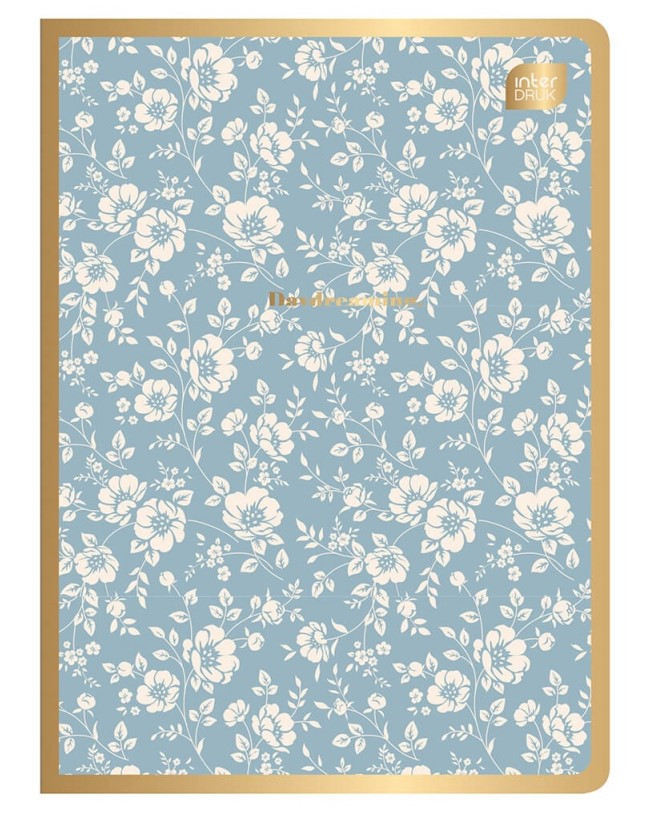 Zeszyt A5/60k kratka Metallic Floral Interdruk