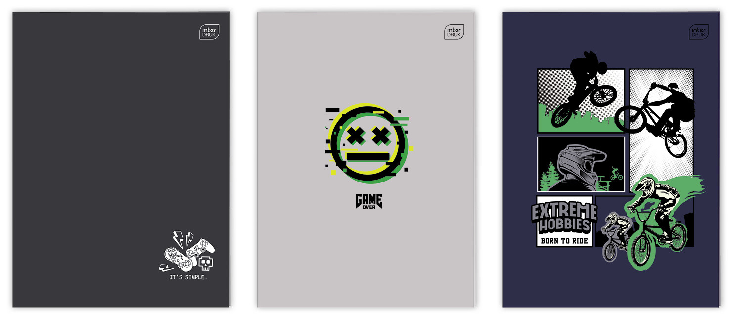 Zeszyt A4/32k kratka UV Boys Interdruk