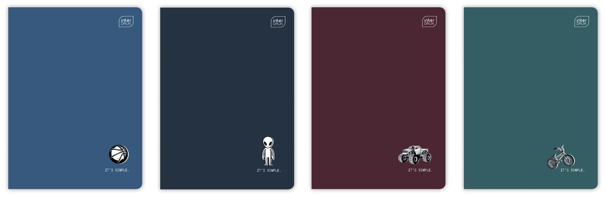 Zeszyt A5/16k kratka 70g UV It"s Simple Interdruk