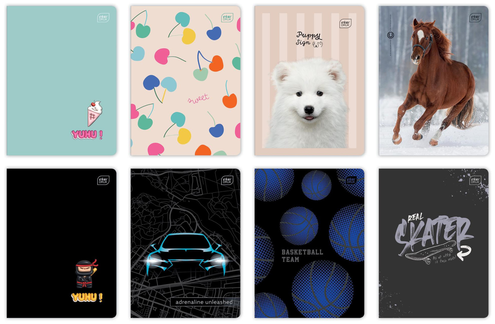 Zeszyt A5/32k kratka 70g UV mix Interdruk