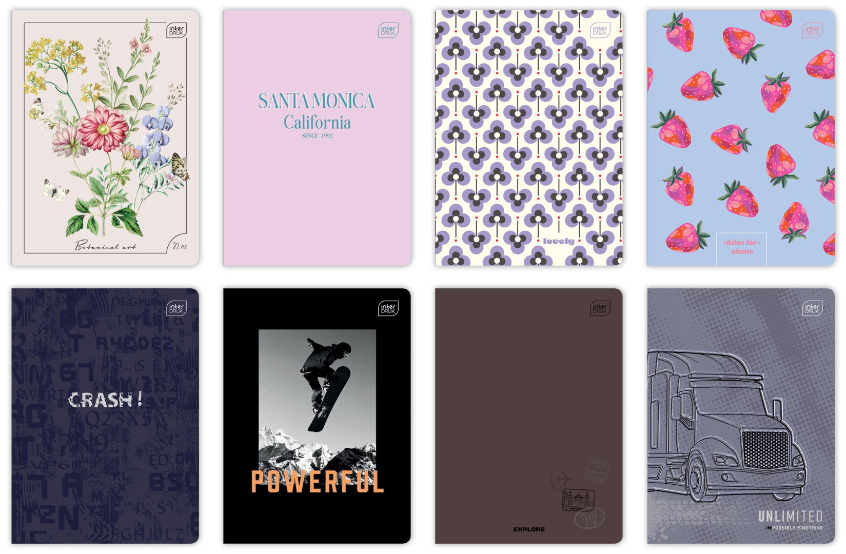 Zeszyt A5/60k. linia UV mix  Interdruk