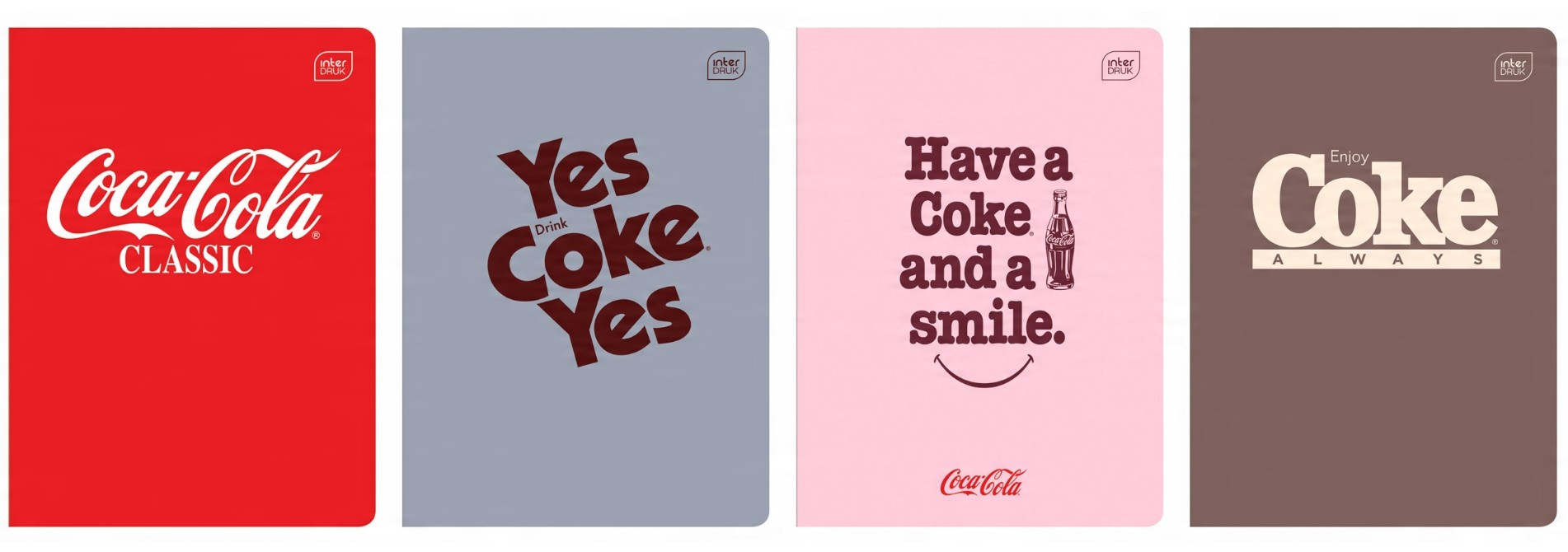 Zeszyt A5/60K linia M Hybrid Coca Cola 70g Interdruk