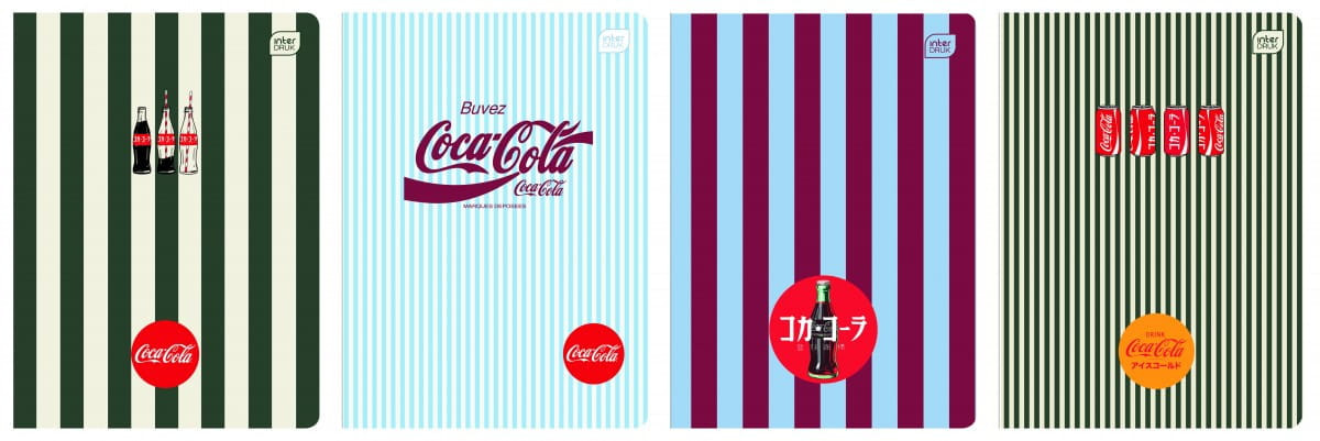 Zeszyt A5/80K kratka M Soft Touch Coca Cola Interdruk