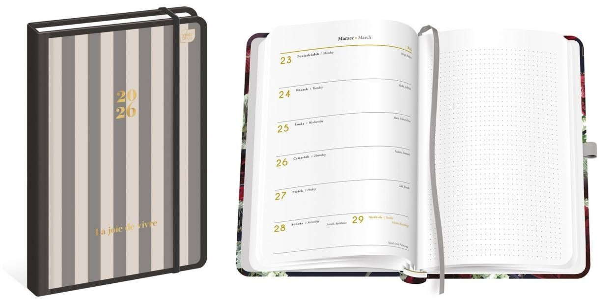 Kalendarz książkowy B5 192 Metal Stripes Interdruk