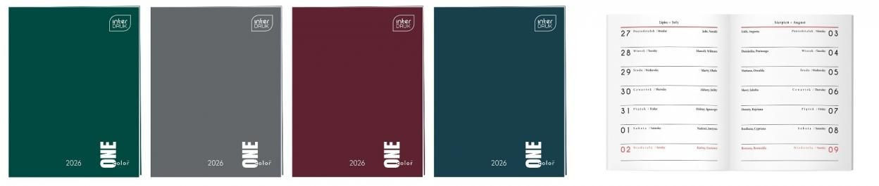 Kalendarzyk 64 strony MO 8x10,5 cm Interdruk