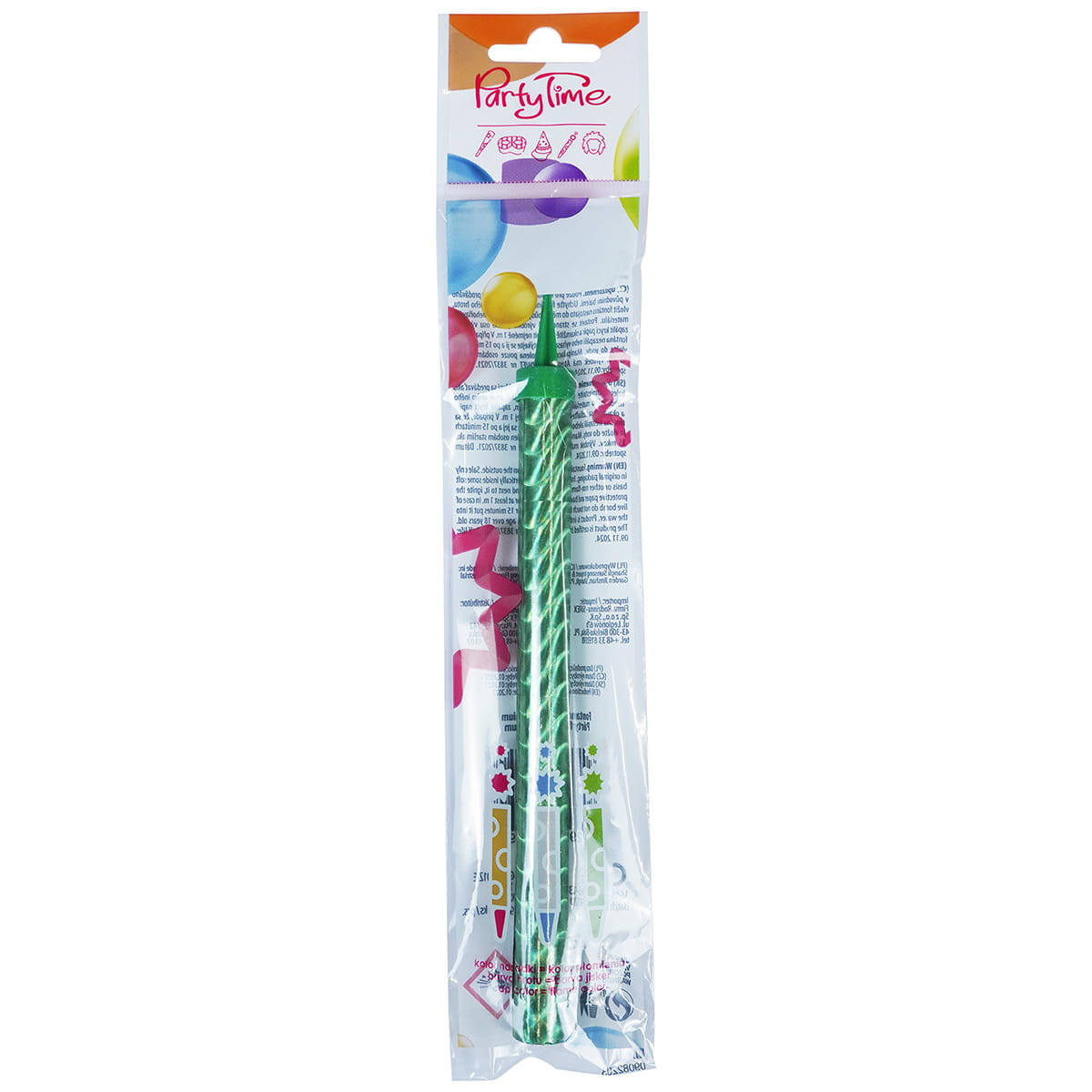 Fontanna party premium kolorowy płomień 18cm zielony DS0294ZIE-0843 Arpex