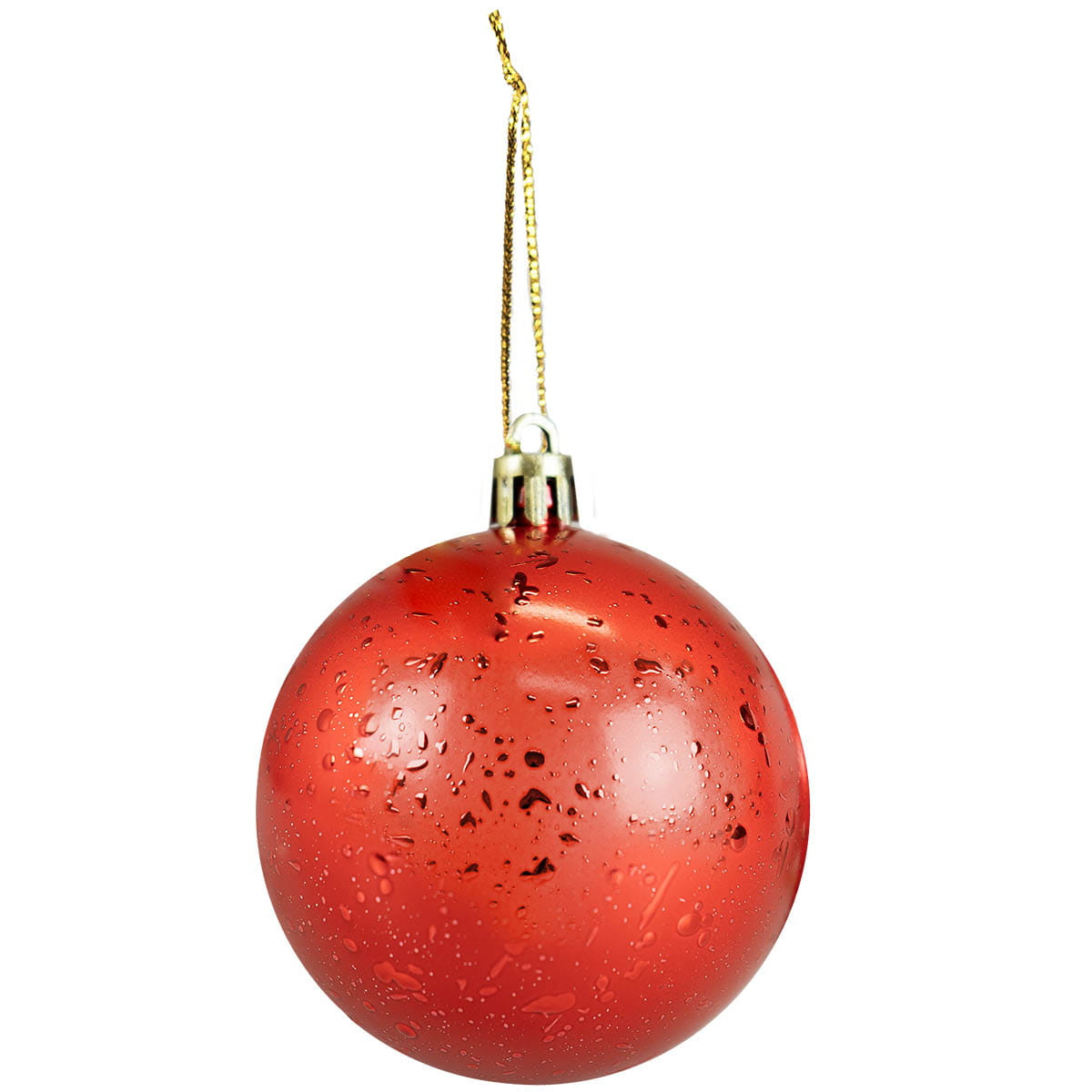 Zestaw bombek z efektem rosy 4szt - czerwony BN6415CZE Arpex