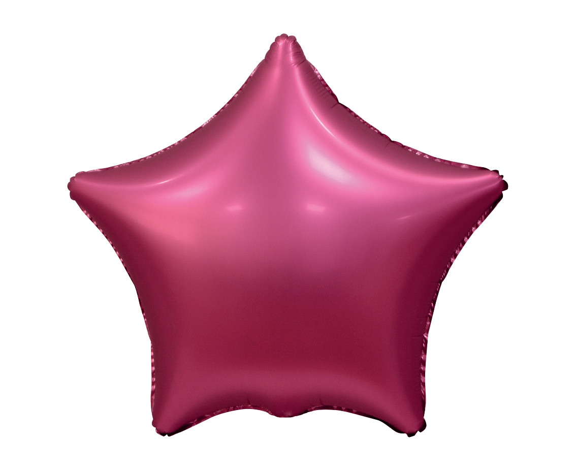 Balon foliowy Gwiazda matowa c. różowa 19" BG-HMCR GoDan