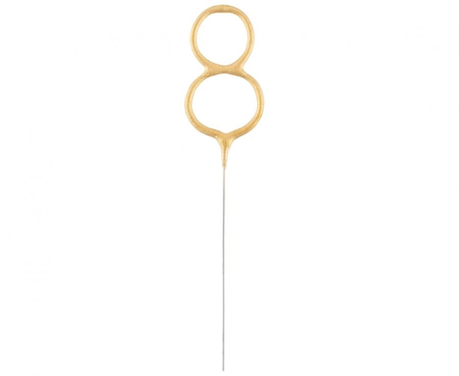 Złota cyfra 8 (zimny ogień ) CS1921S-8 GoDan