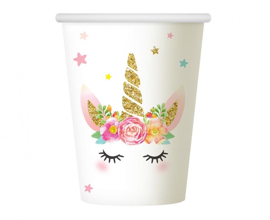 Kubeczki papierowe PB&C Jednorożec 266ml (6szt) PF-KPJE GoDan