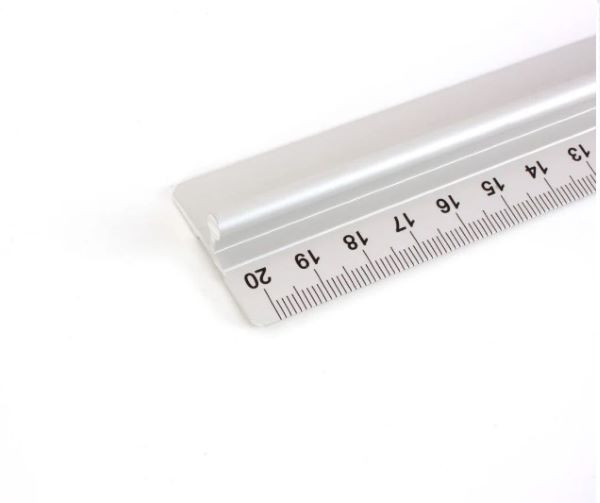Linijka aluminiowa, uchwyt 20cm Leniar 30286