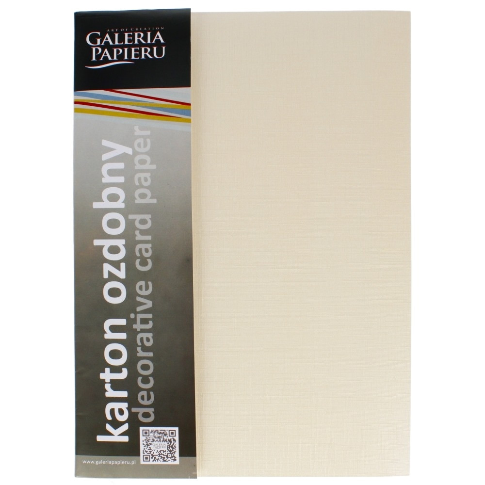 Karton ozdobny A4 (20) Holland kremowy Argo 230g  [200502]