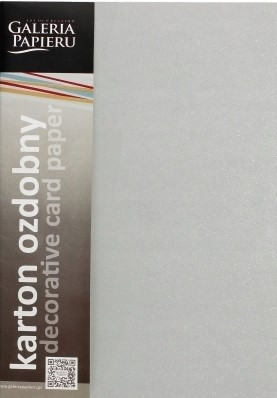 Karton ozdobny A4 (20) MIKA szary Argo 240g [202719]