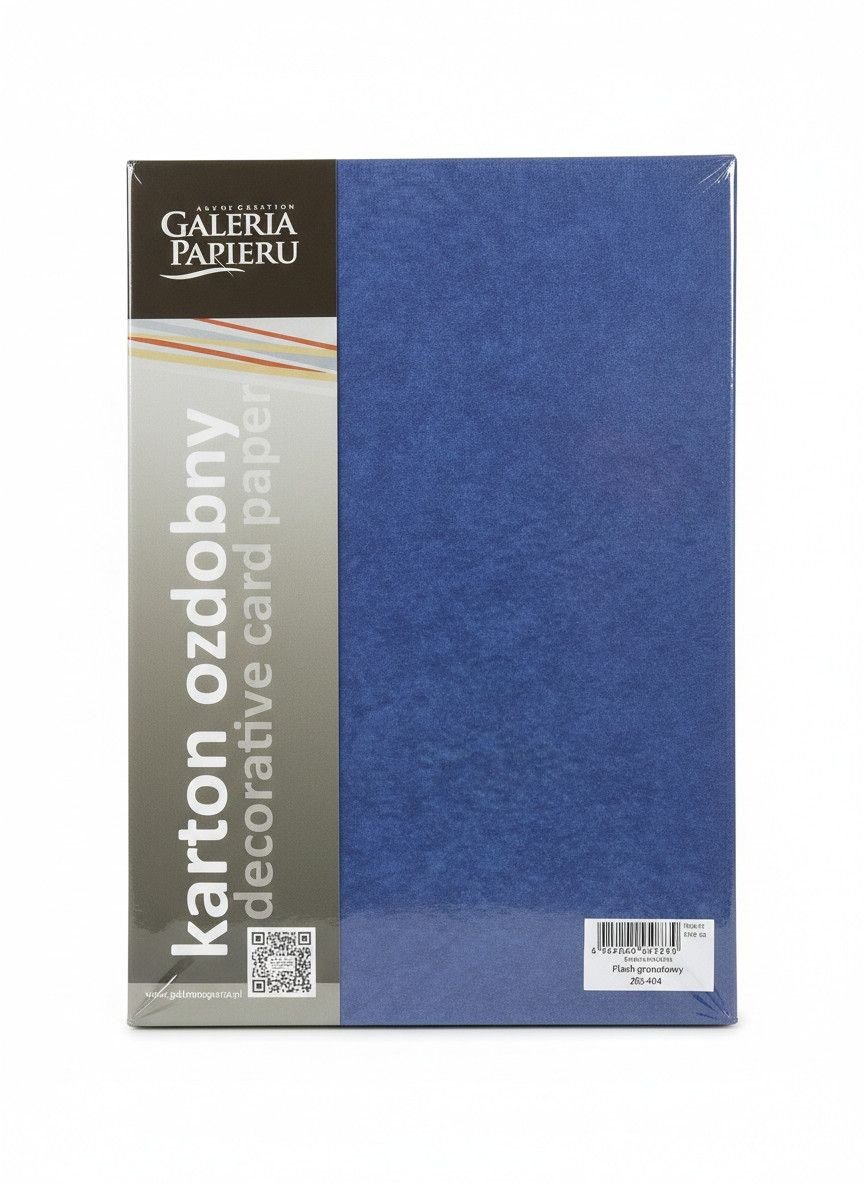 Karton ozdobny A4 (20) Flash granatowy  Argo 200g  205404