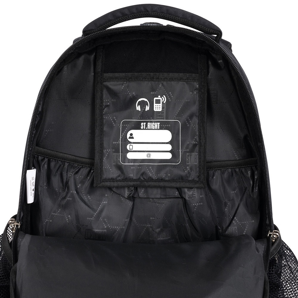 Plecak 4-komorowy STRIGHT BP-05 BLACK VINTAGE Majewski