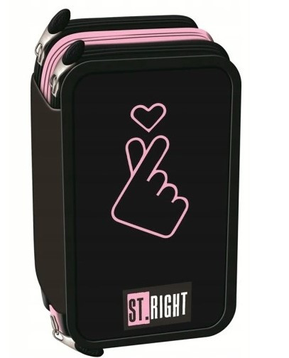 Piórnik potrójny z wyposażeniem Stright PC-05  K-POP Lover Majewski