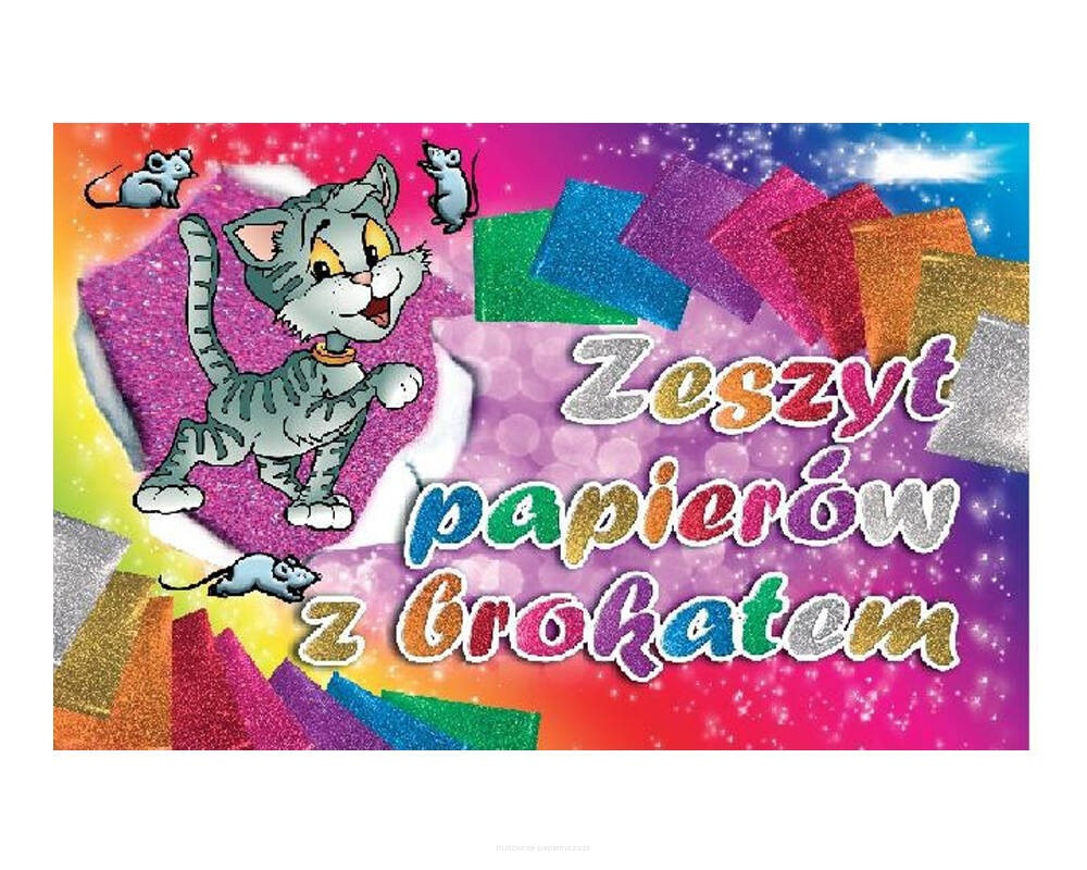 Zeszyt B4 papierów z brokatem ZB-4 Aliga