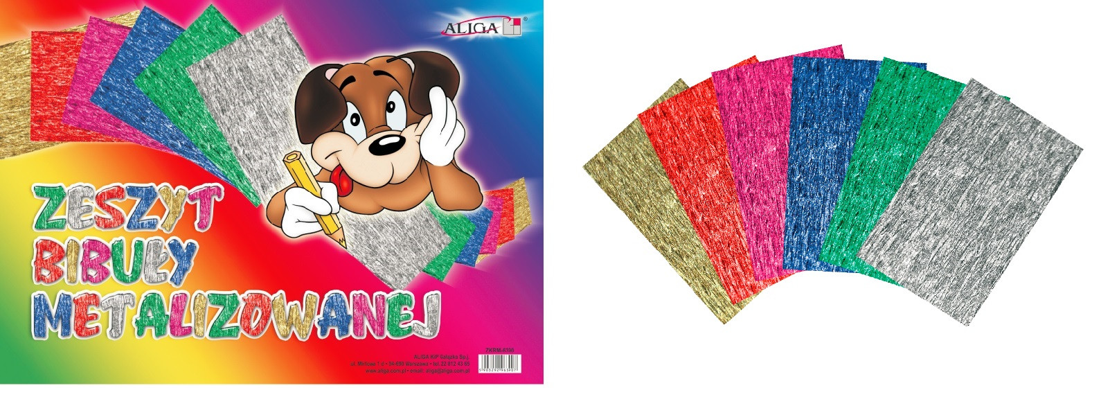 ZESZYT PAPIERÓW METAL BIBUŁA ZKRM-6