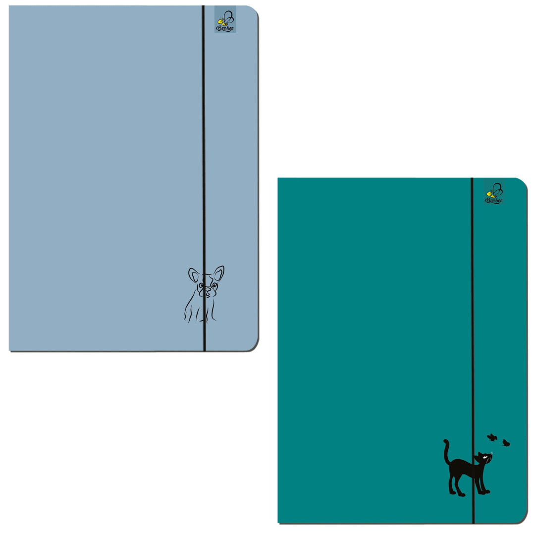 Teczka A4 z gumką Animal Sketch 1 mix Ev-Corp