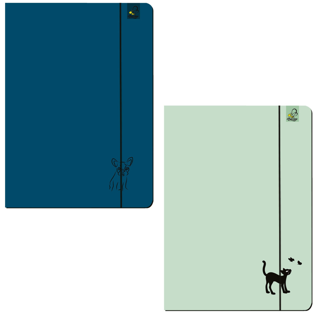 Teczka A4 z gumką Animal Sketch 3 mix Ev-Corp