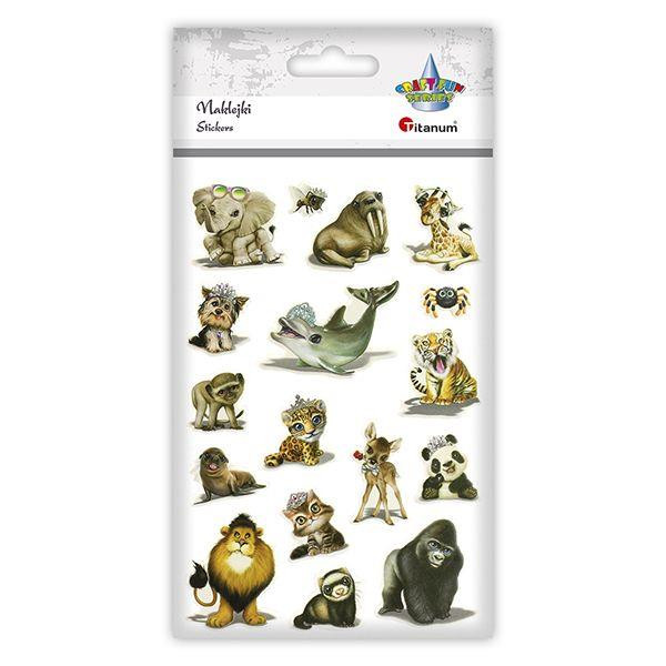 Naklejki wypukłe miękkie Zwierzęta 457788 Titanum