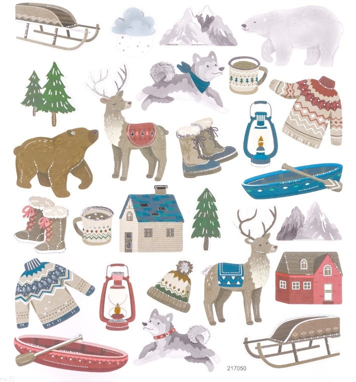 Naklejki zimowa kraina 26 szt. DPNK-144 Dalprint