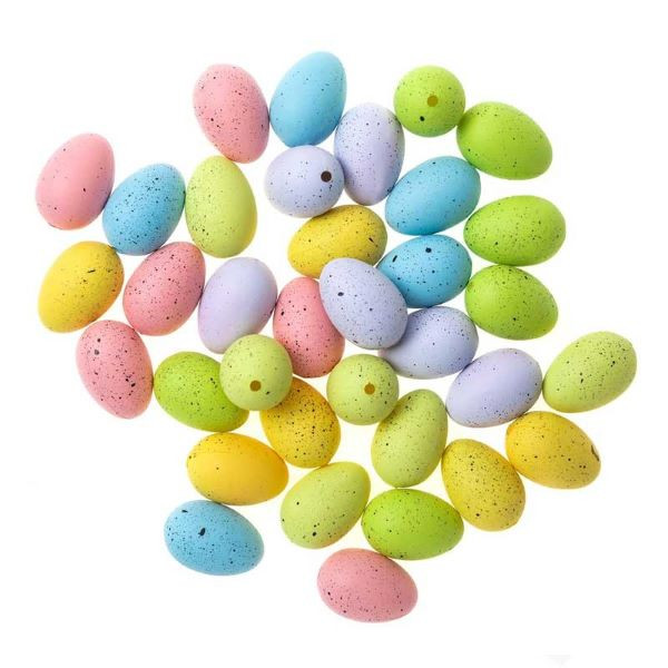 Jajeczka wielkanocne 3cm.tęczowe nakrapiane (36szt) DPWL-060 Dalprint