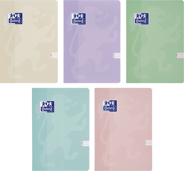 Zeszyt  A5/16k. linia podw. dwukolorowa Oxford Touch Pastel 90g