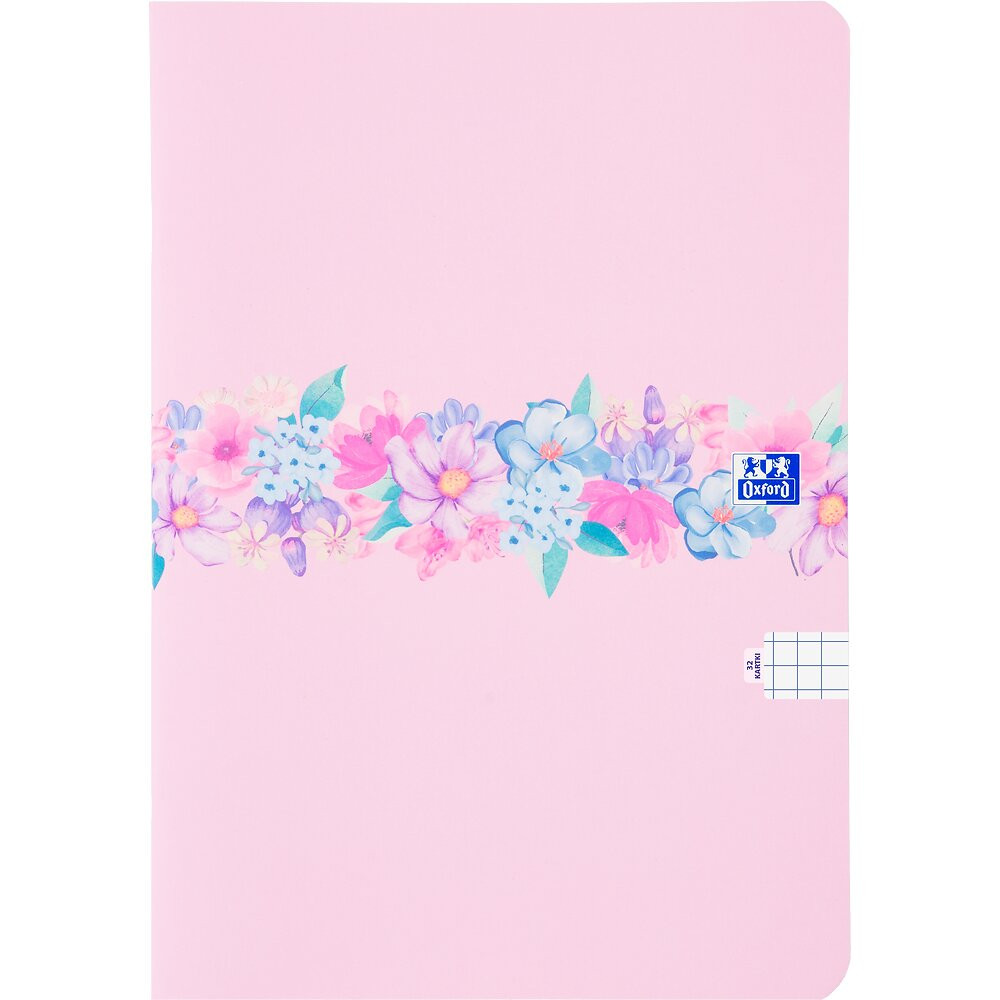 Zeszyt A5/32k kratka Oxford Flowers mix