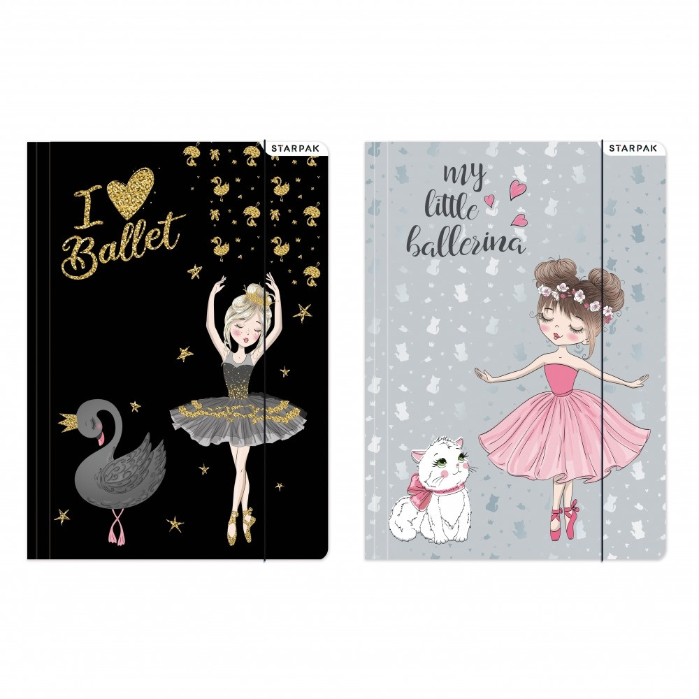 Teczka z gumką A4 papierowa Balerina Starpak 491061
