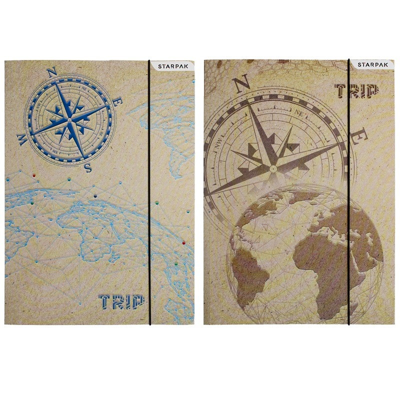 Teczka z gumką A4 papierowa Trip Starpak 491063