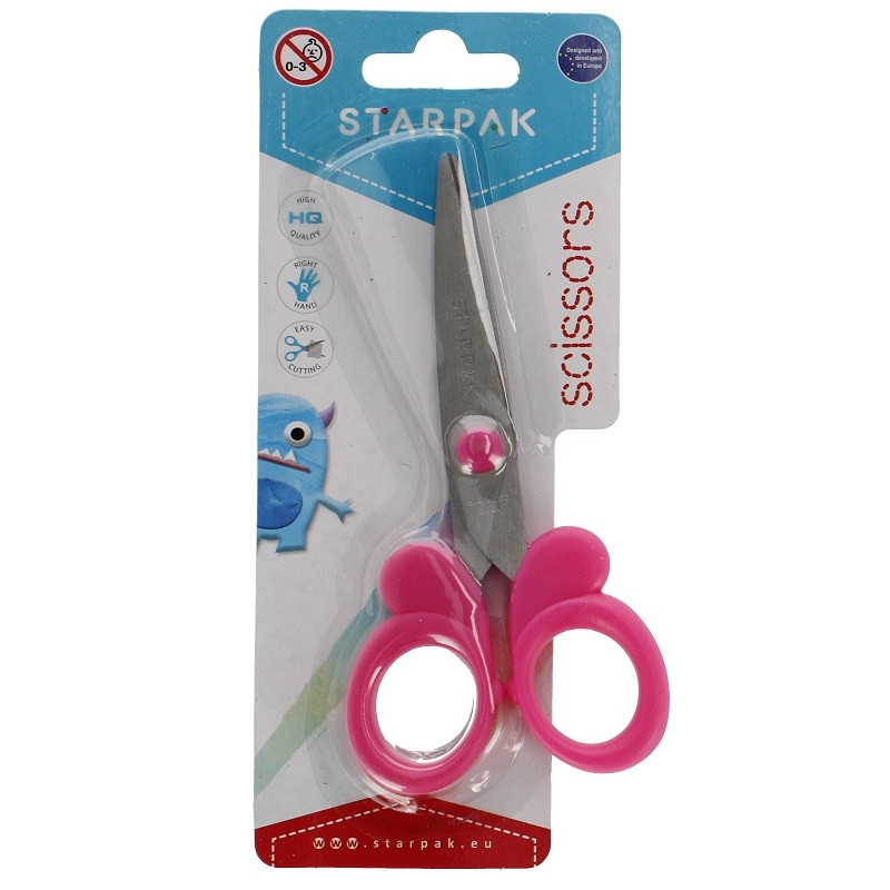 Nożyczki metalowe różowe 13,5cm 491976 Starpak