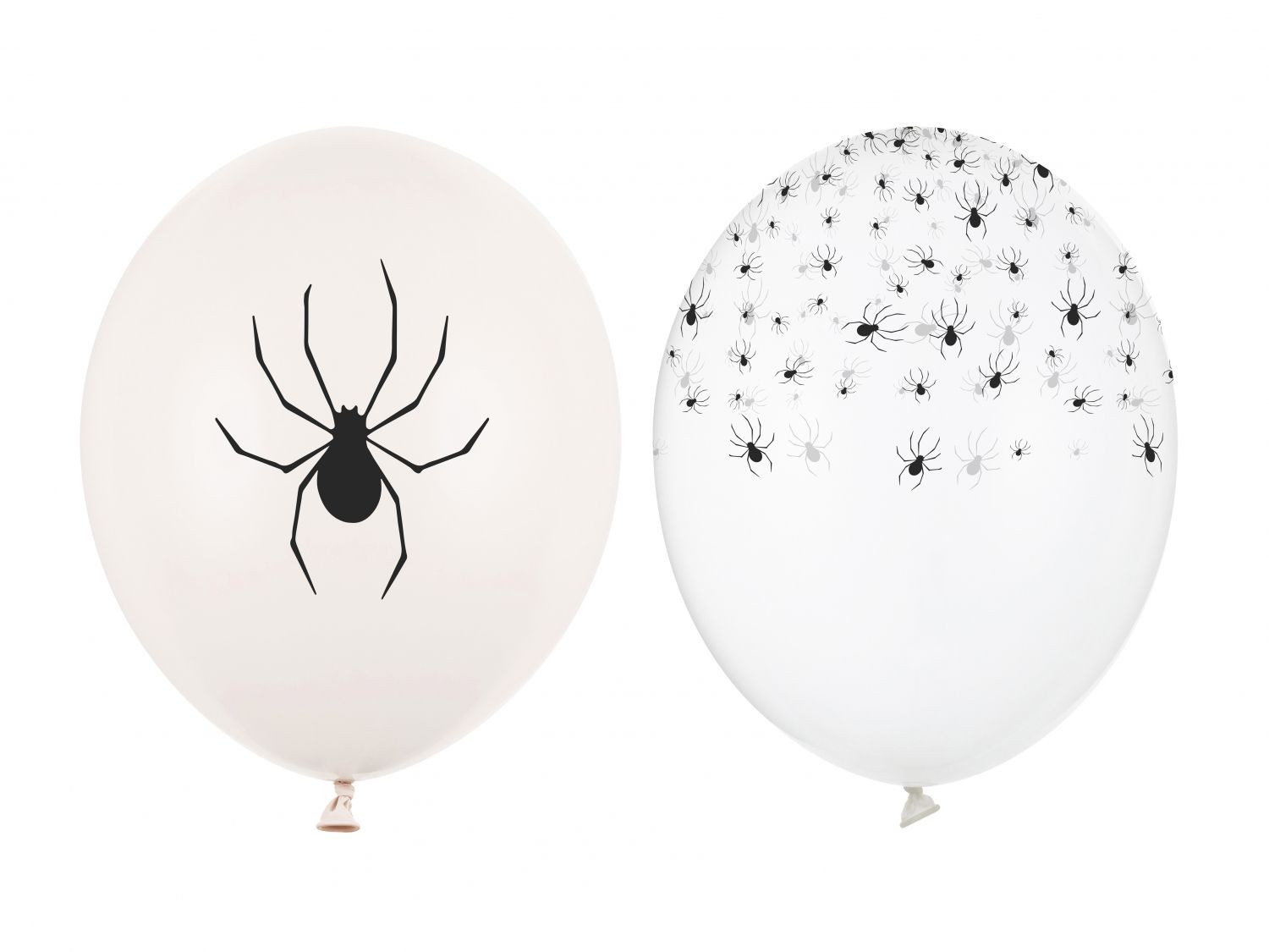 Balony 30cm Pająki 6szt SB14P-346-000-6 Halloween PartyDeco