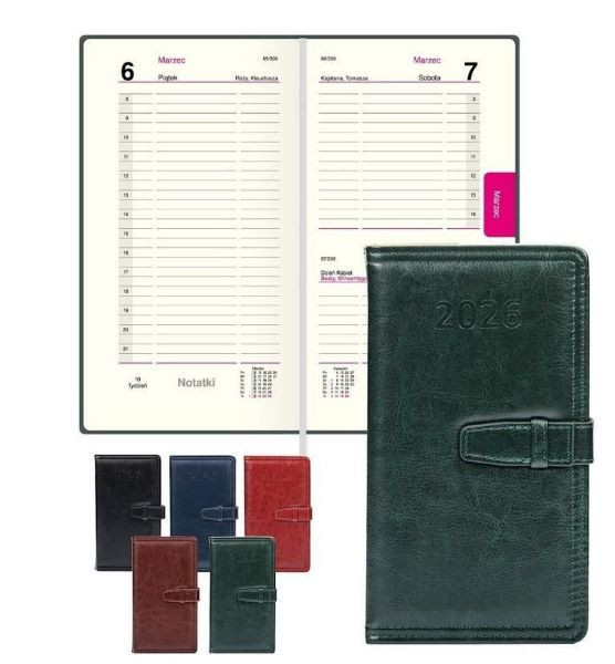 Kalendarz książkowy 3/4 B6 organizer 2888 TOMPRESS