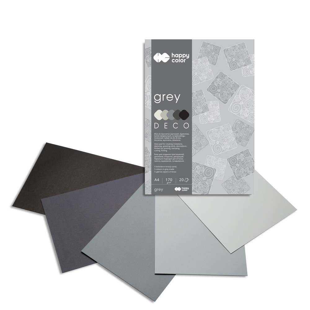 Blok Deco A4 20ark Happy Color 5kol Grey Staedtler HA 3717 2030-082