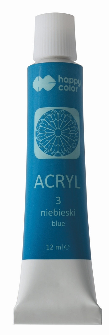 Farba akrylowa 12ml 24 kolory Happy Color