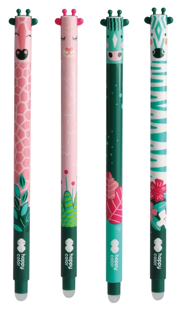 Długopis usuwalny Afrykanki 0,5mm Happy Color niebieski