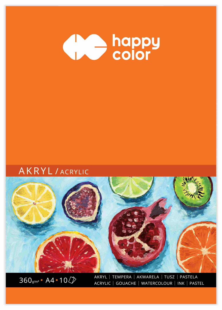 Blok do akrylu A4/10 360g Art Happy Color HA 7836 2030-A10