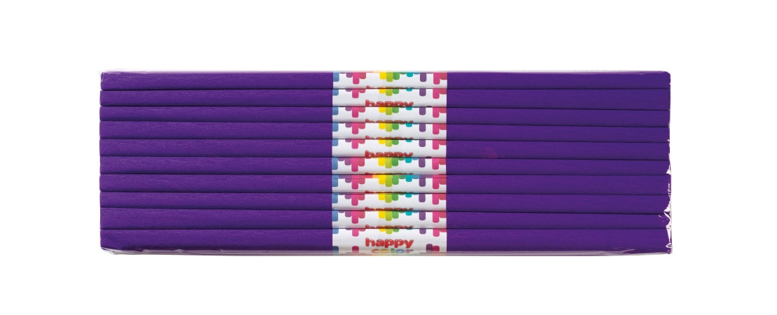 Bibuła marszczona 50x200 jagodowa 10szt. Happy Color