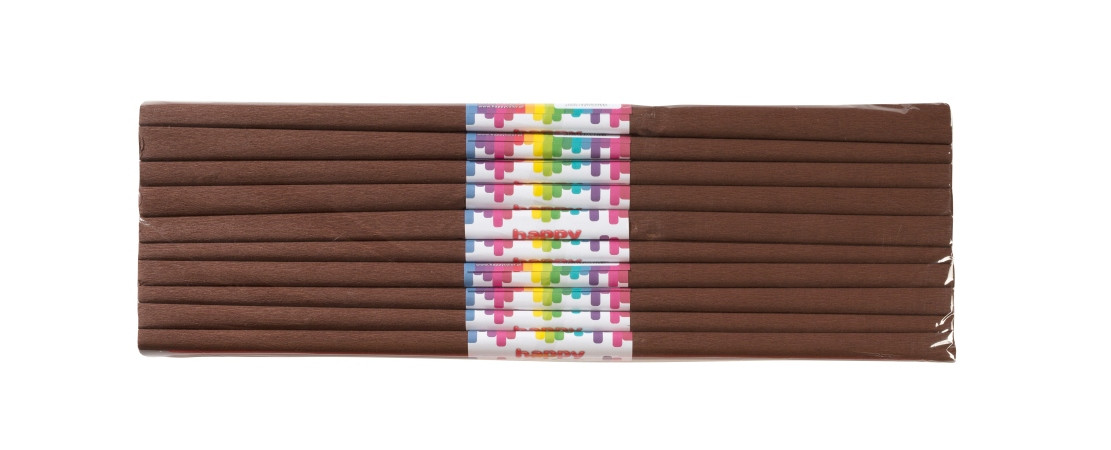 Bibuła marszczona 50x200 czekoladowa 10szt. Happy Color