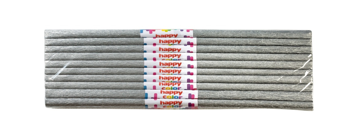 Bibuła marszczona 50x200 Happy Color złota/srebrna