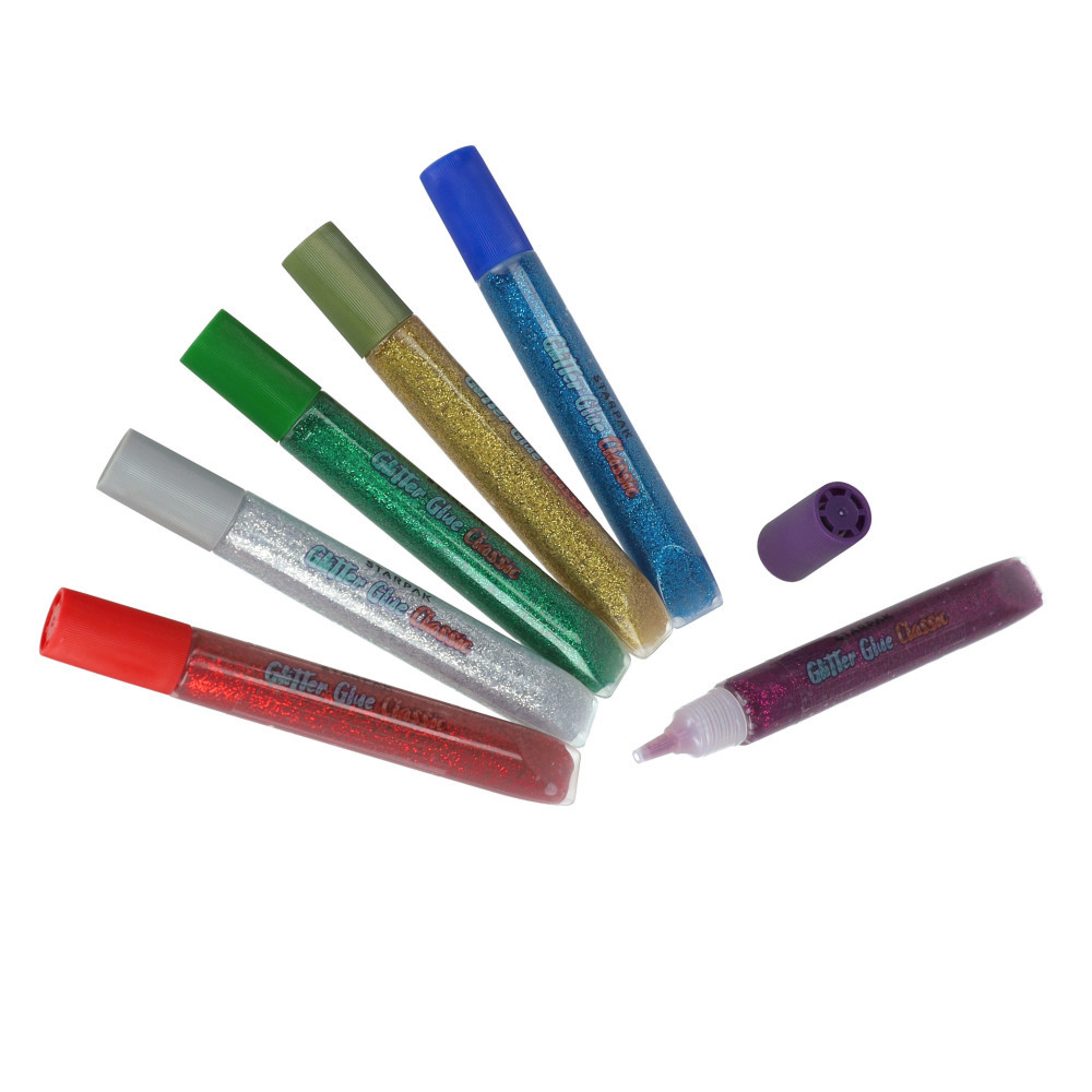 Klej brokatowy 10,5ml 6kol 578418 Starpak