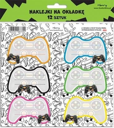 Naklejki na okładkę 2 (12szt) Pad Henry