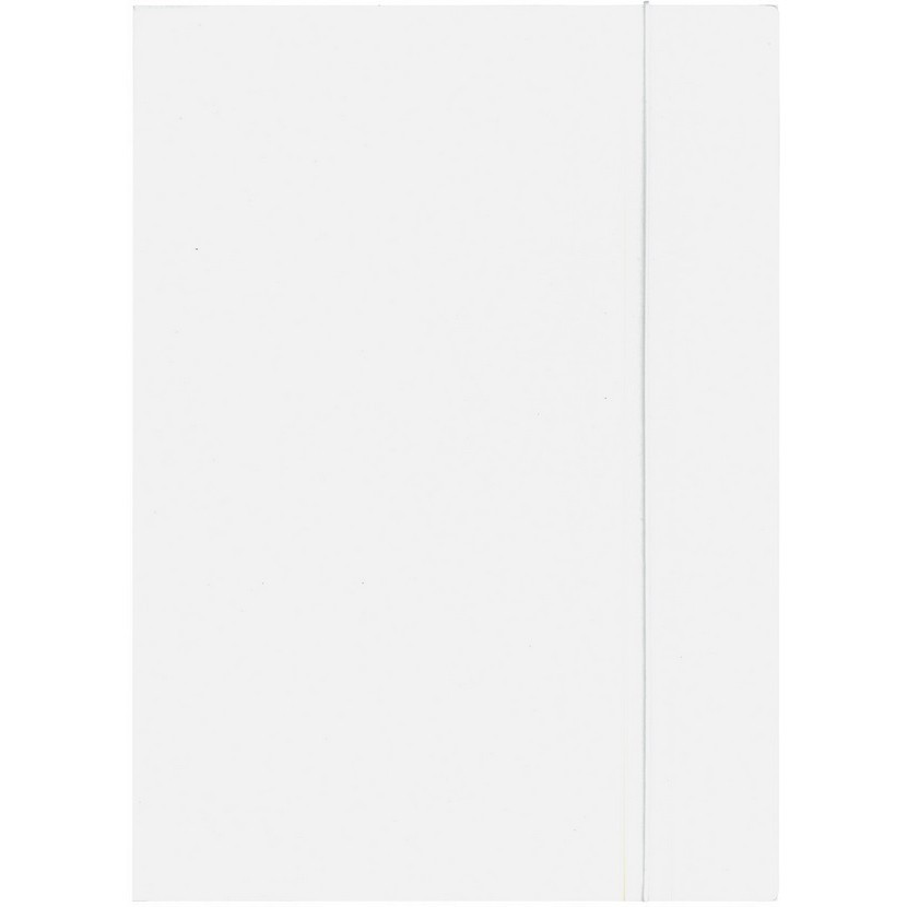 Teczka z gumką A4 biała (1) Kreska