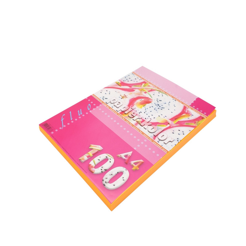 Papier ksero A4 80g 100ark. pomarańczowy fluo Kreska