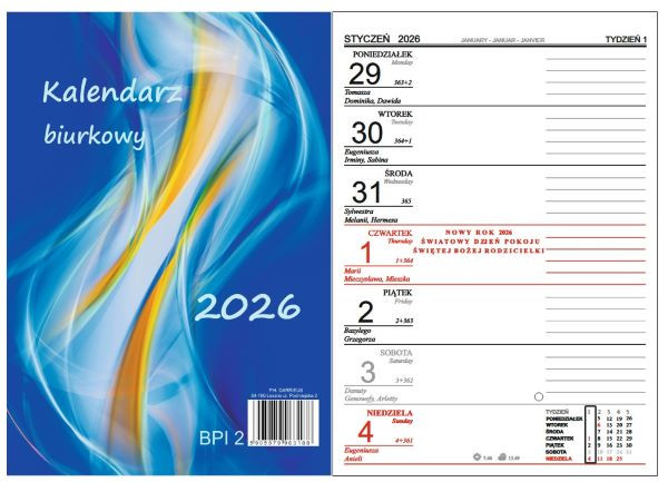 KALENDARZ BIURKOWY MIDI 963188 120X165 DARRIEUS