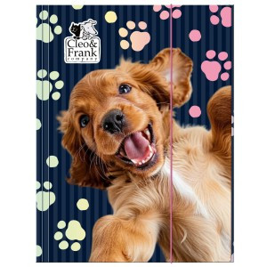 Teczka z gumką A4 Cleo i Frank 44 PIES TGA4CF44 Derform