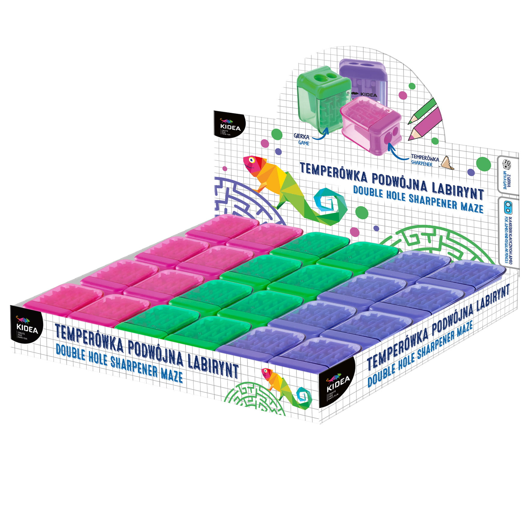 Temperówka podwójna labirynt Kidea TPLKAD Derform