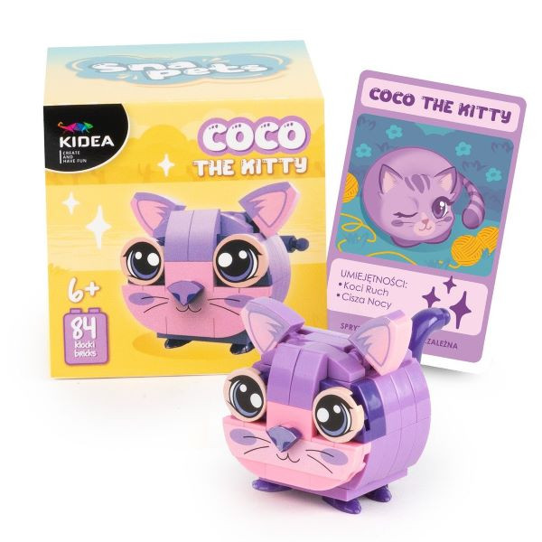 Klocki Snapets - Kot fioletowy Kidea KLSKOFKA Derform